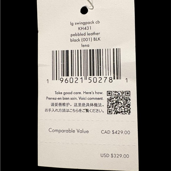 ♠️KATE SPADE LENA SWINGBACK LARGE BLACK LEATHER CROSSBODY♠️ - Picture 11 of 12